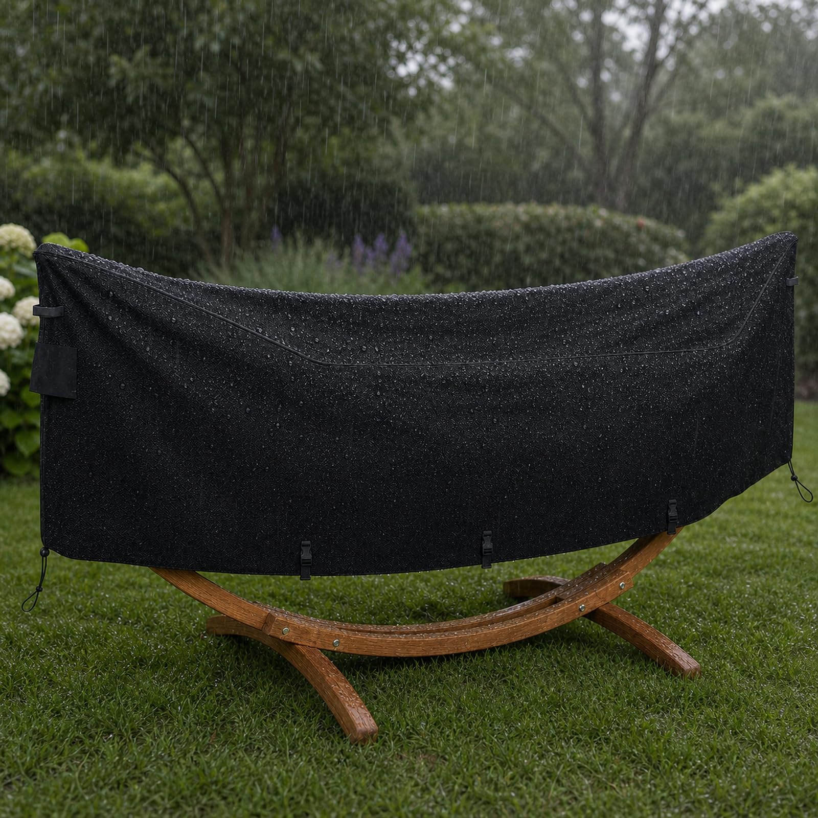 Funda para Hamaca,Funda para Hamaca Impermeable,Funda Impermeable para Soporte de Hamaca a Prueba,Cubierta para Silla de Columpio al Aire Libre,Resistente al Polvo,para Uso Exterior