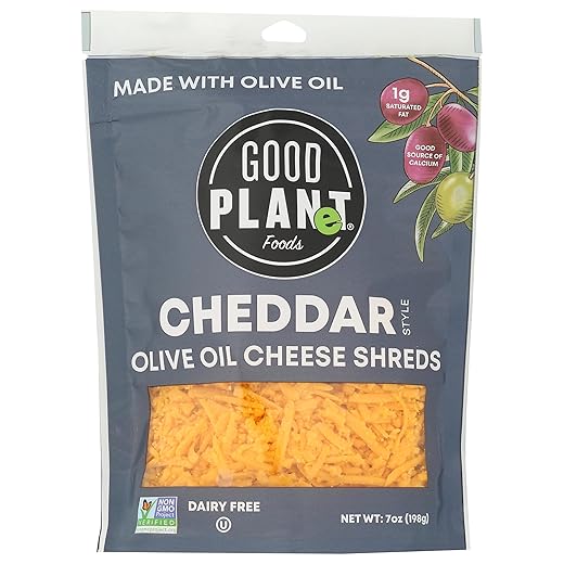 Good Planet, Shreds Cheddar Olive Oil, 7 Ounce