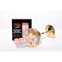 Mughe Gourmet Turkish Delight Candy Elegant Gift Box - 7oz/200g - Halal, Vegan Lokum Fruit Flavors Rose, Strawberry, Lemon, Orange, Mint - Gifts for Special Occasions, Christmas, Halloween