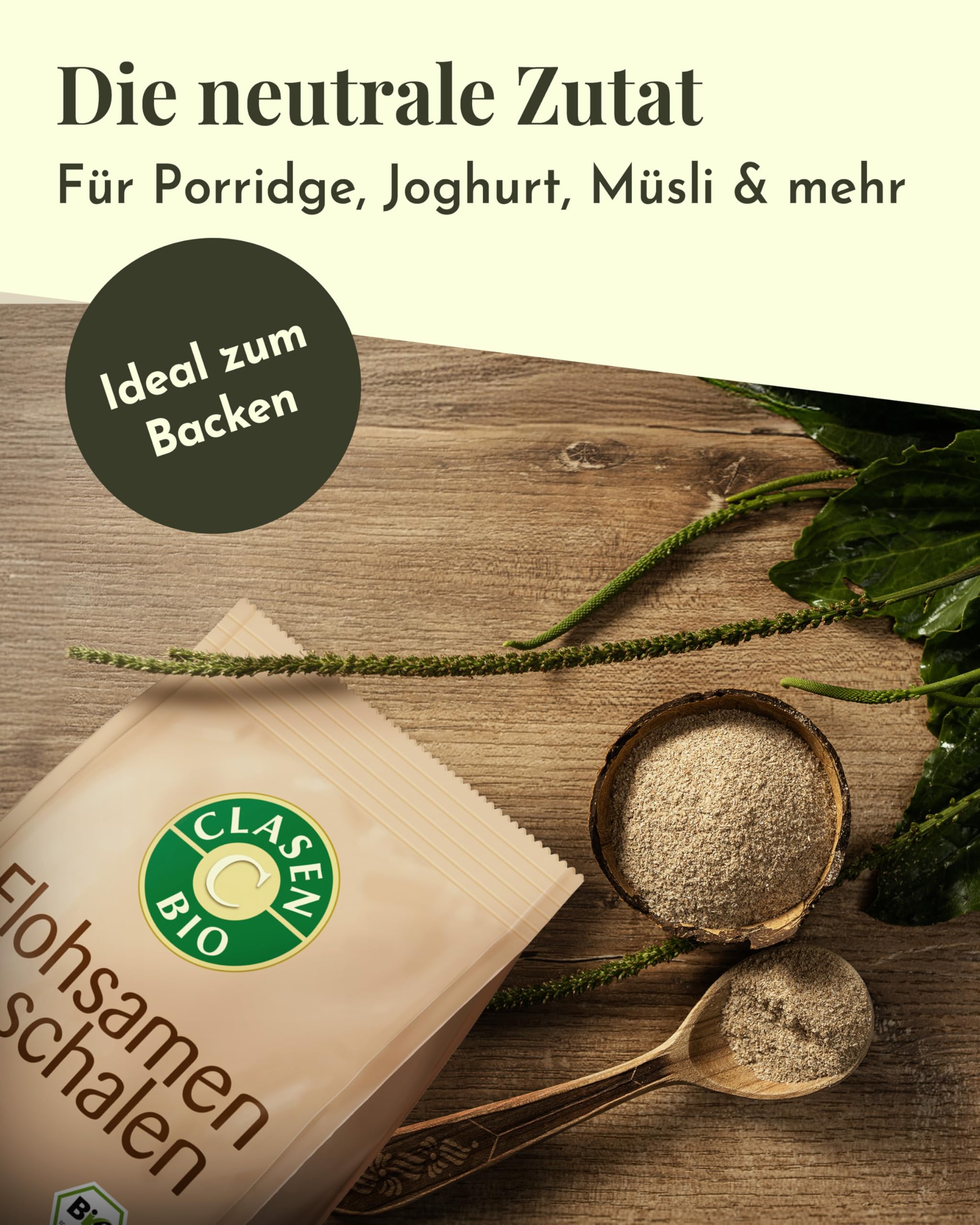 8x CLASEN BIO Flohsamenschalen - 150g