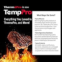 Vista 9 de ThermoPro TP03B Termómetro digital de carne para cocinar, termómetro de lectura instantánea con luz de fondo, termómetro de cocina para barbacoa