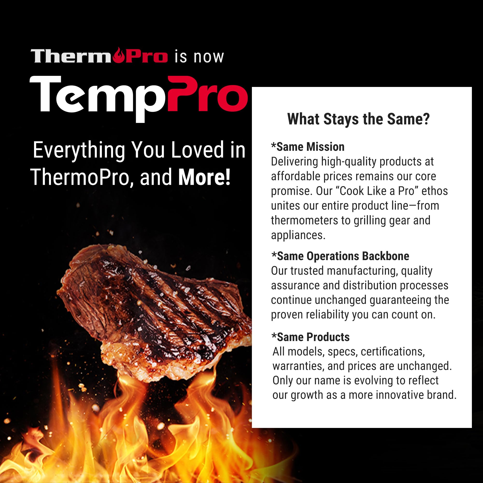 ThermoPro IPX6 Wasserdicht Fleischthermometer 0.5°C Präzise Grillthermometer 3s Schnelle Reaktion Faltbares Küchenthermometer für BBQ, Braten, Grill und Getränken TP03H