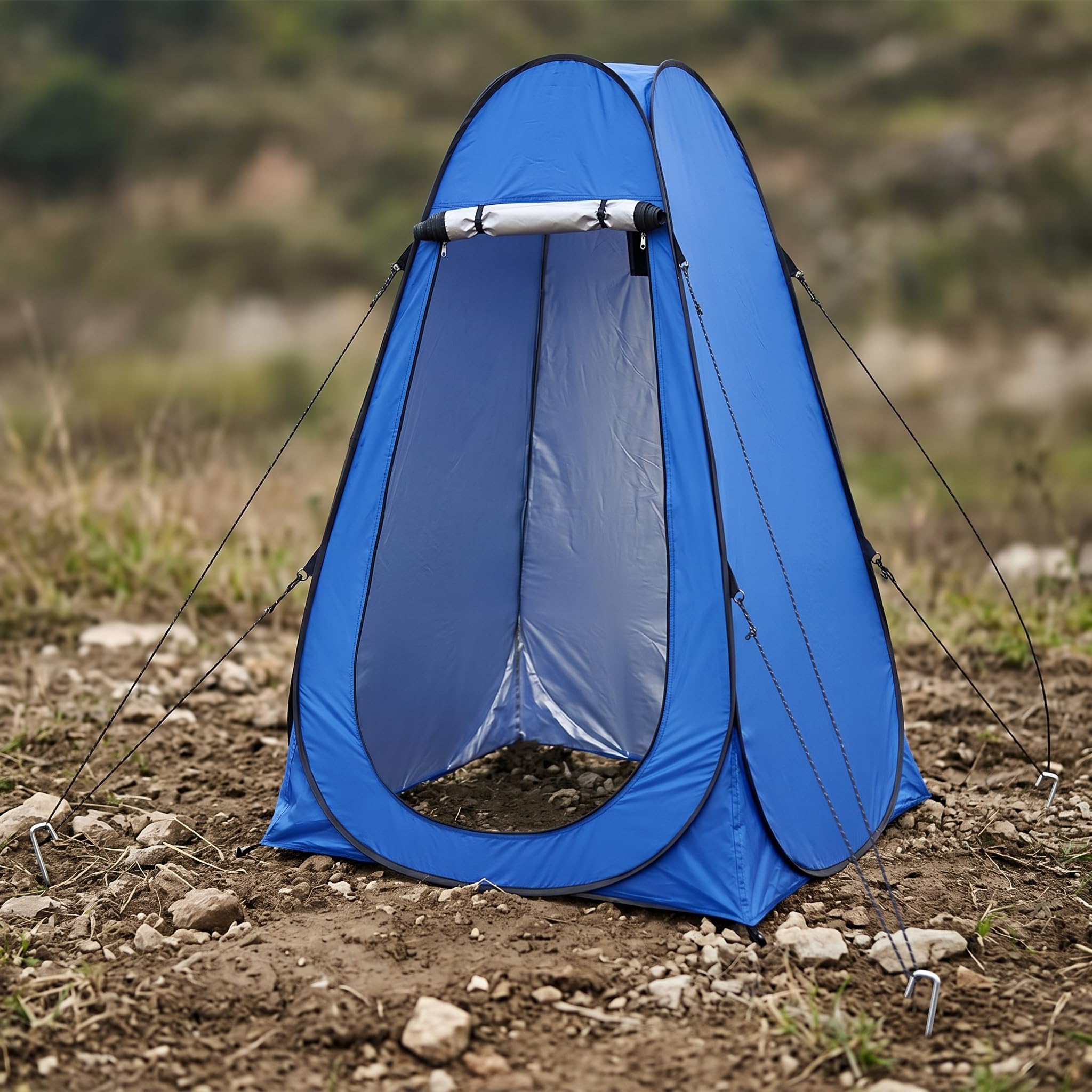 Tienda Privacidad para Uso en Exteriores, para Acampar - para Senrismo, Azul, Doble (150 * 150 * 190cm)