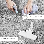 TOOHUB Fluffy Area Rug for Living Room, Ultra Soft Non-Slip Morden Indoor Shag Rug for Bedroom, Nursery Rooms, Home Decoer, Light Grey, 8x10 Feet
