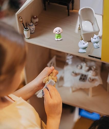 Miniatura 4 de CasaTena Pequeños animales de resina para ocultar mini animales de resina, 100 figuras para jardín en miniatura, jardín de hadas, adornos de plantas