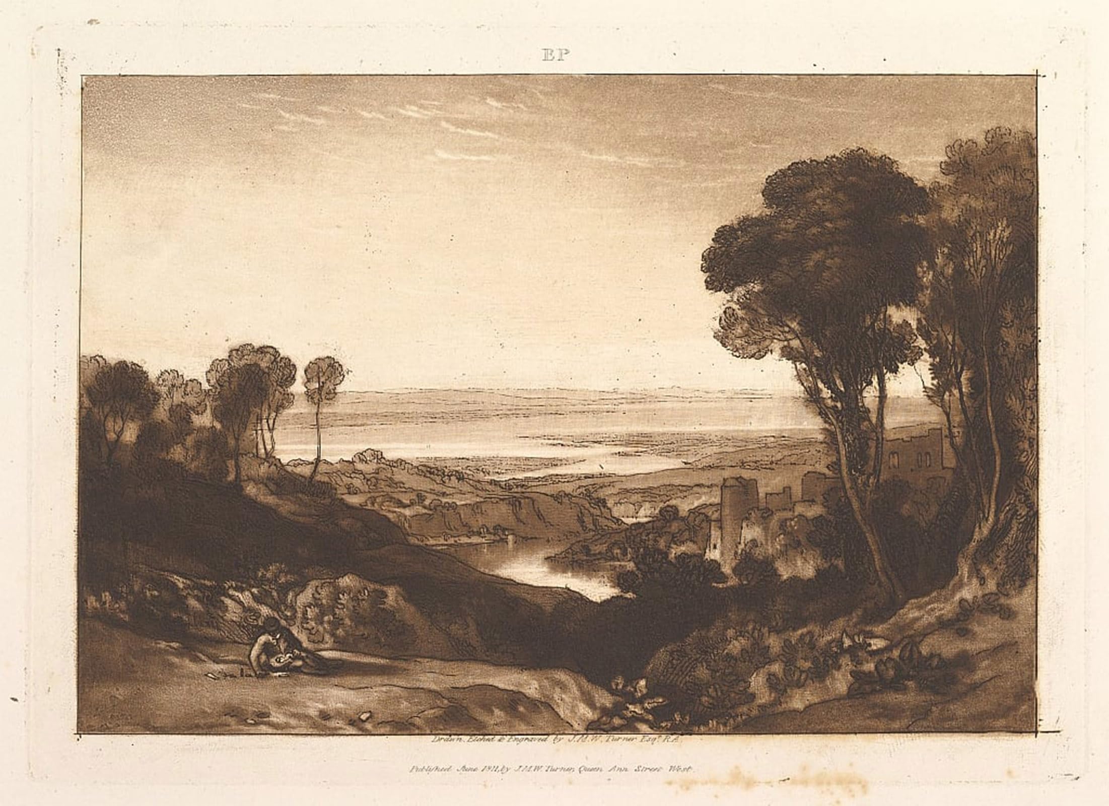 Pintura en lienzo del cuadro clásico de Turner de 60x90cm para la decoración de paredes 5