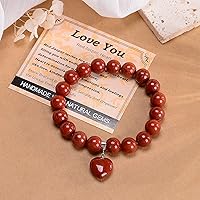 Vista 315 de MASSIVE BEADS Pulsera elástica de yoga hecha a mano con piedra natural, cristal curativo, energía, regalos para adultos unisex de 0.157 in, 0.236