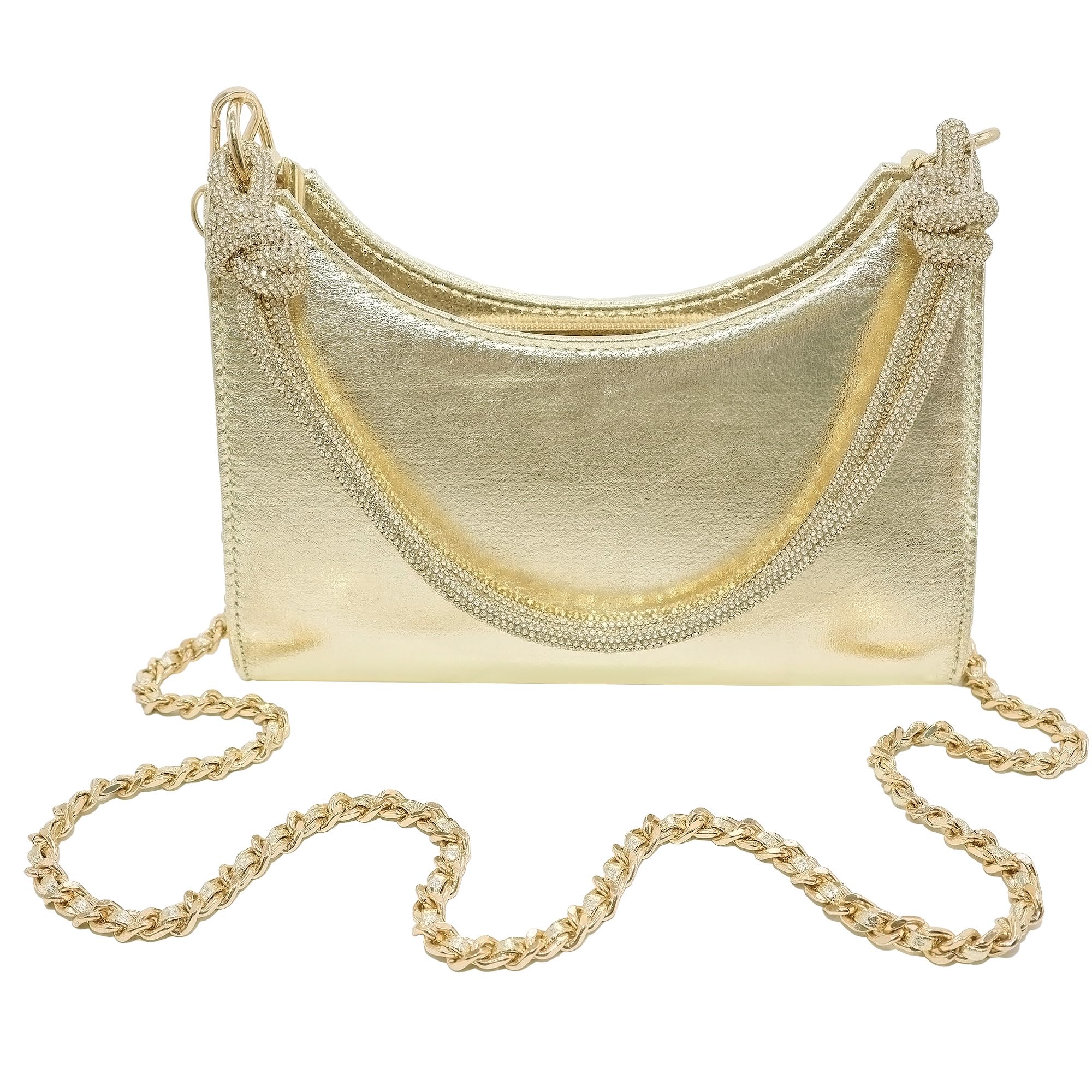 Sac à main élégant pour femme - Sac à main - Sac à main - Sac de soirée - Sac à bandoulière avec bandoulière scintillante