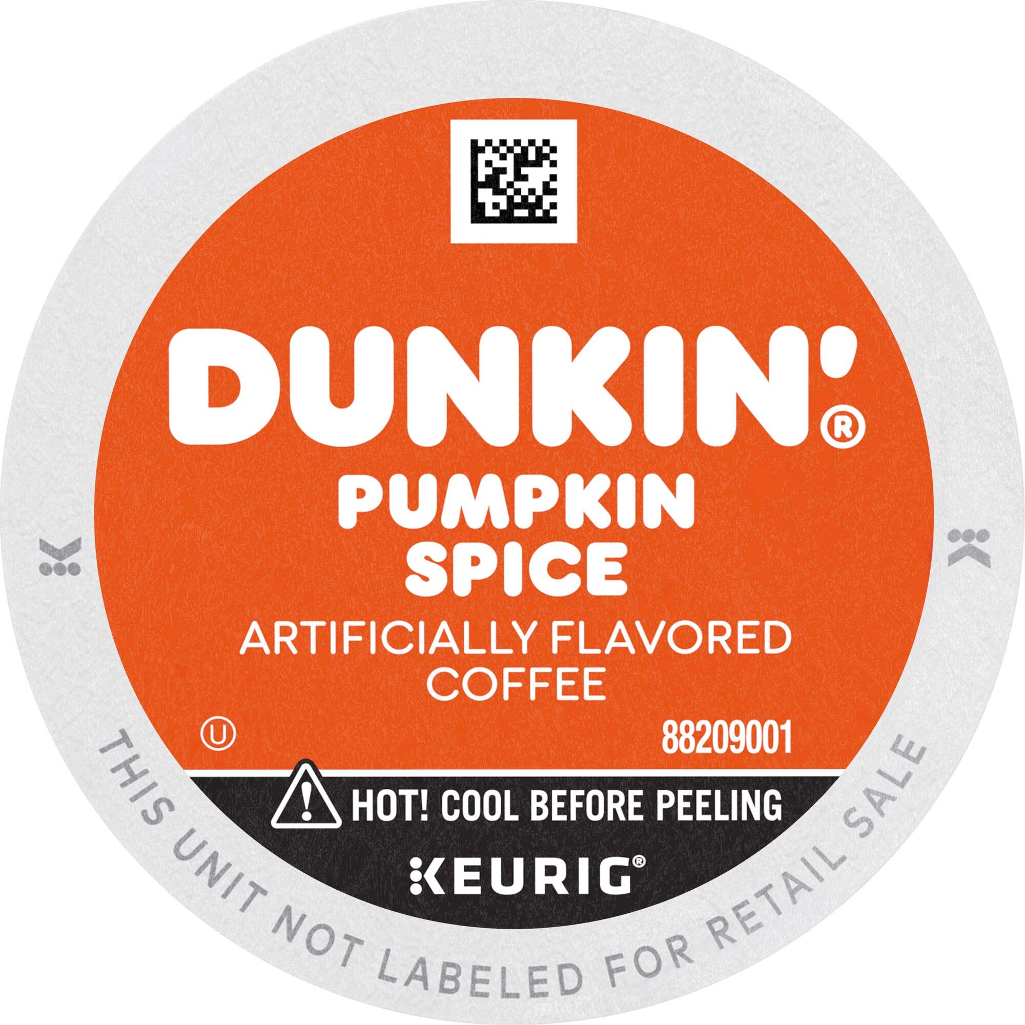 EXP JUL 12 2022 Dunkin' Pumpkin Spice Flavored Coffee, 10 Keurig K-Cup Pods