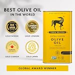 Terra Delyssa First Cold Pressed Extra Virgin Olive Oil, Single Sourced, 3 Litres (101 fl. oz) - 1 Pack, Certified Kosher. Non-GMO, Naturally Rich in Antioxidants and Polyphenols