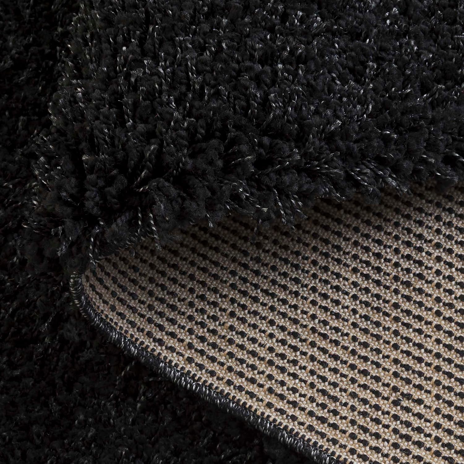 SAFAVIEH Area Rug 3x5 - California Shag Collection - Black, Non-Shedding & Easy to Clean, Ultra Plush Thick Pile, Ideal for Living Room, Bedroom, Dining Space (SG151-9090)