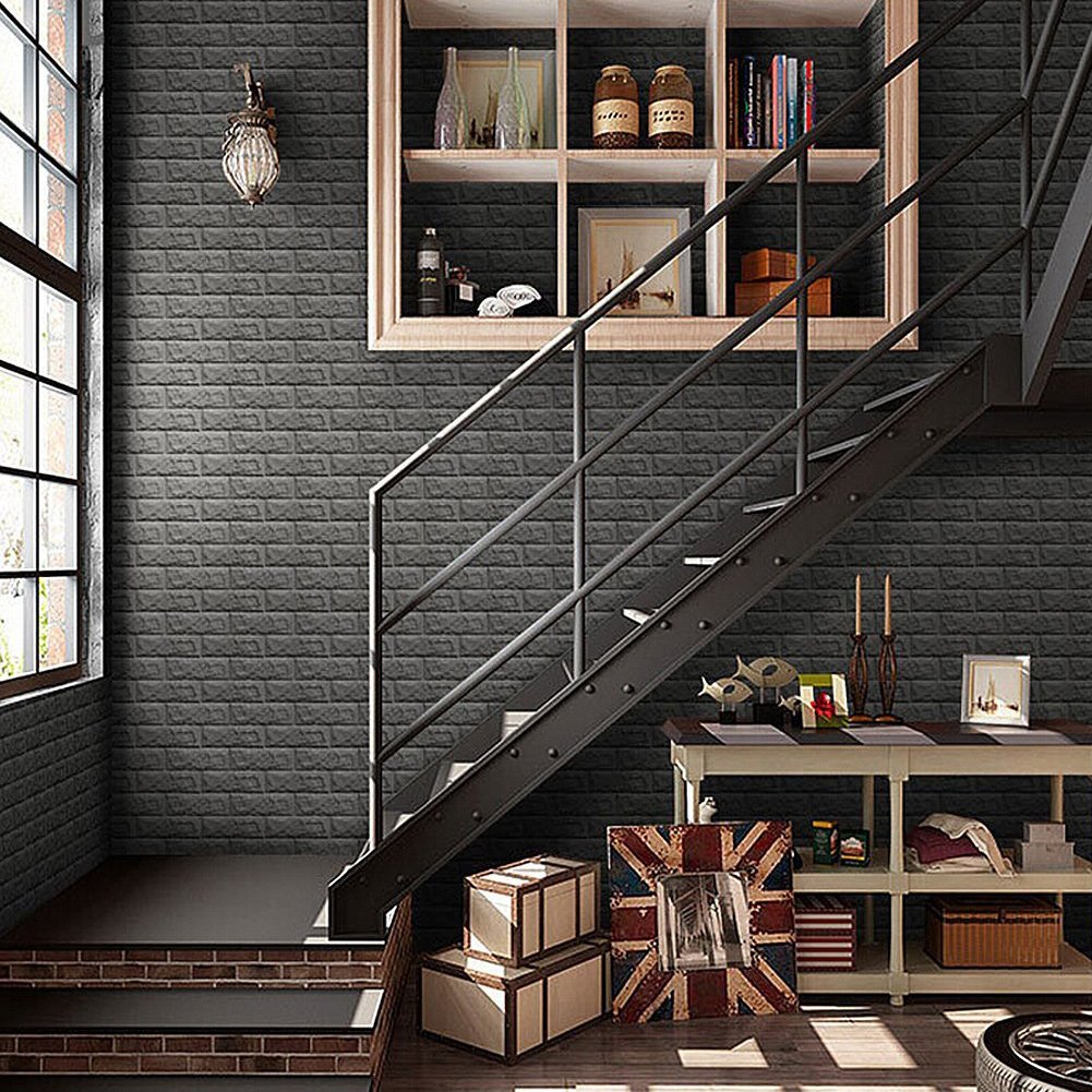 3D立体壁紙 DIYレンガ調壁紙シール 70x77CM ウォールステッカー Amazon.co.jp: 3D立体壁紙 DIYレンガ調壁紙シール 70x77CM