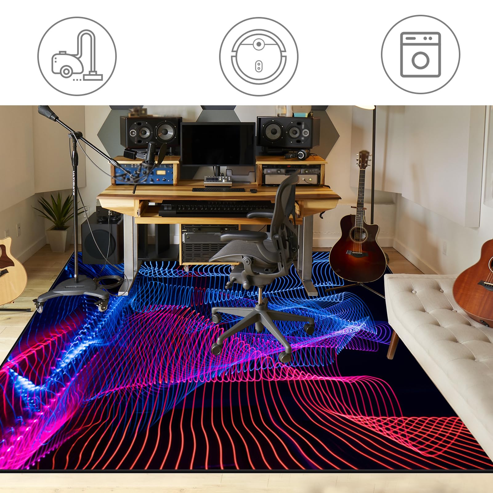 Elektroniczna bateria dywan, maty wodne 110 x 80 cm dywaniki antypoślizgowe bębny, dywaniki bębnowe maty bębnowe do elektronicznych zestawów perkusyjnych i innych dywanów
