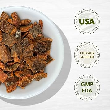 Evergreen Herbs Cinchona Bark 8 oz - Resealable Stand Up Pouch to Ensure Freshness!