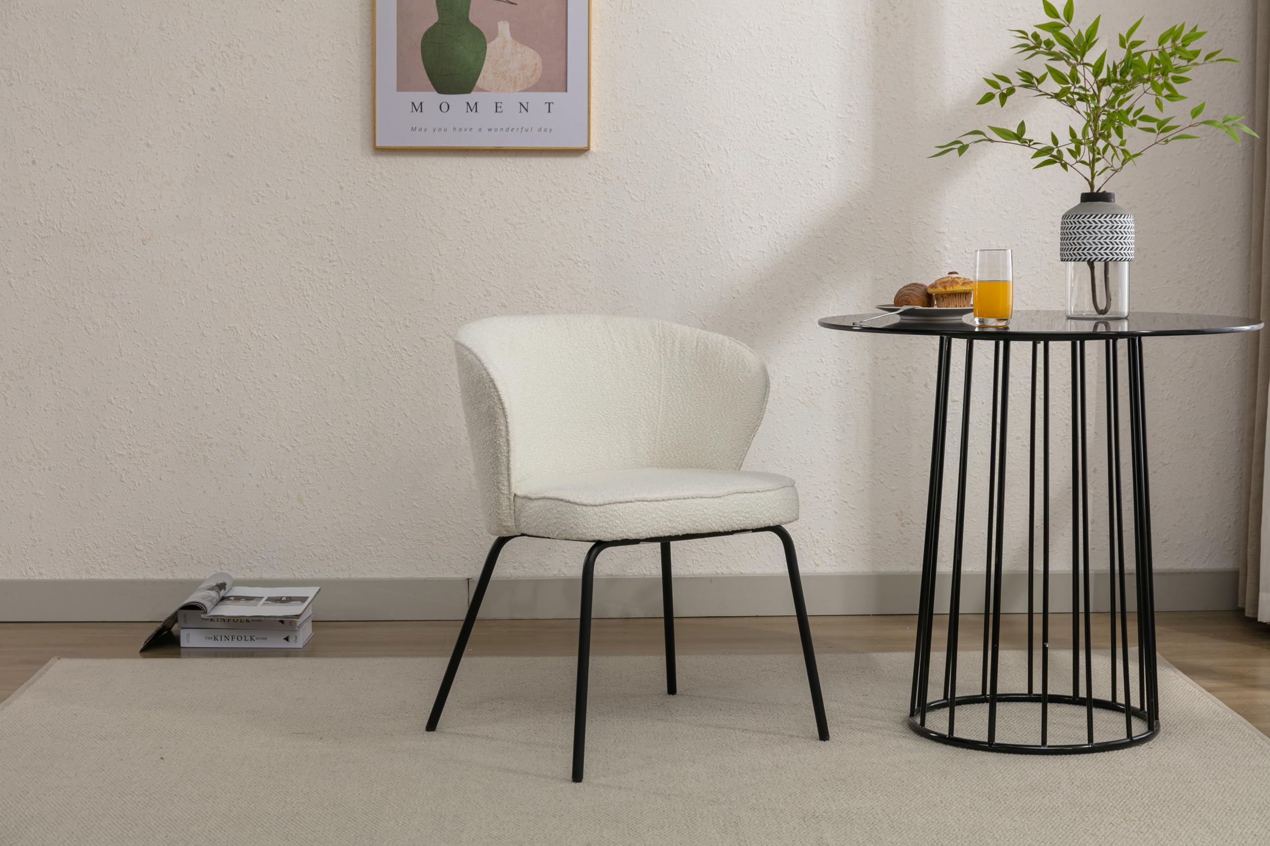 Lot de 2 chaises de salle à manger de luxe en velours gris foncé avec fonction pivotante, pieds en métal élégants, siège confortable et élégant pour décoration de salle à manger.