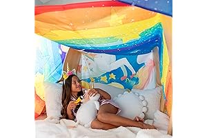 Kids Fort Clips - Rainbow Building Clips for Imagination and Creativity