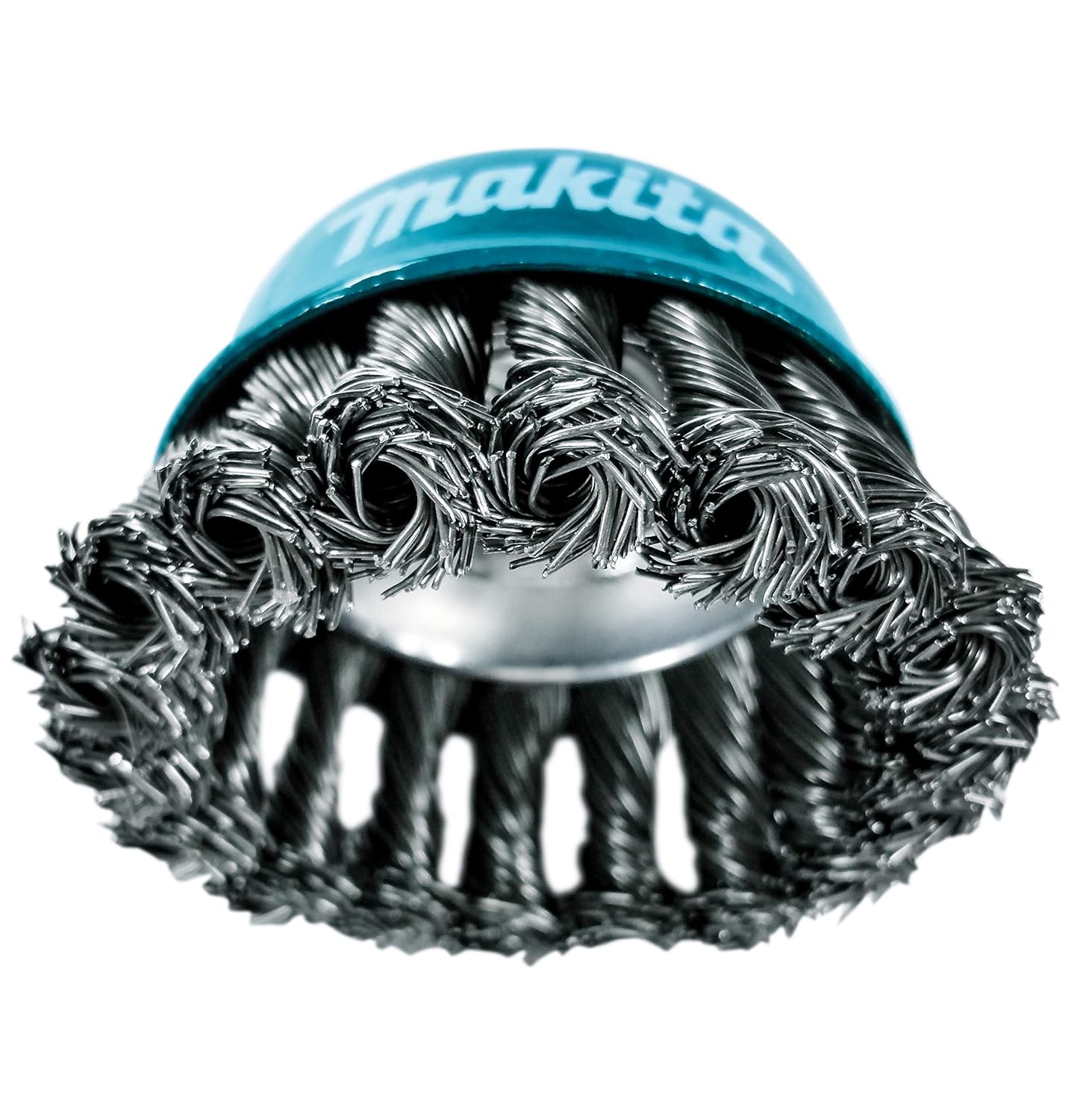 Makita 1 Piece - 3 Inch Knotted Wire Cup Brush For Grinders - Heavy-Duty Conditioning For Metal - 3" x 5/8-Inch | 11 UNC