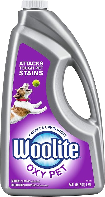 Solução de Limpeza para Carpetes e Estofados Woolite OXY PET Bissell para Máquinas Extratoras, 1,77 L