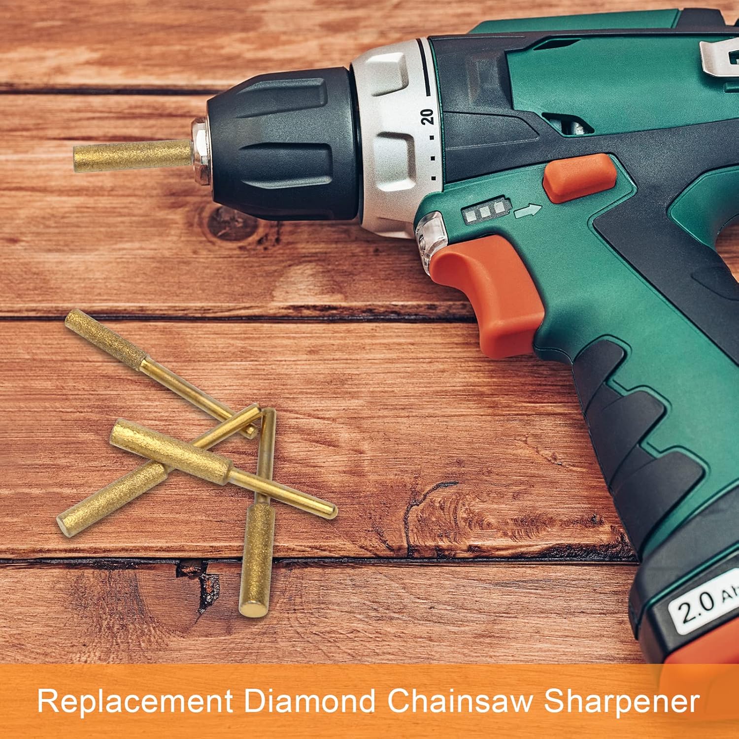 Buy 18Pcs Diamond Chainsaw Sharpener 3 Size Titanium Plated Chainsaw