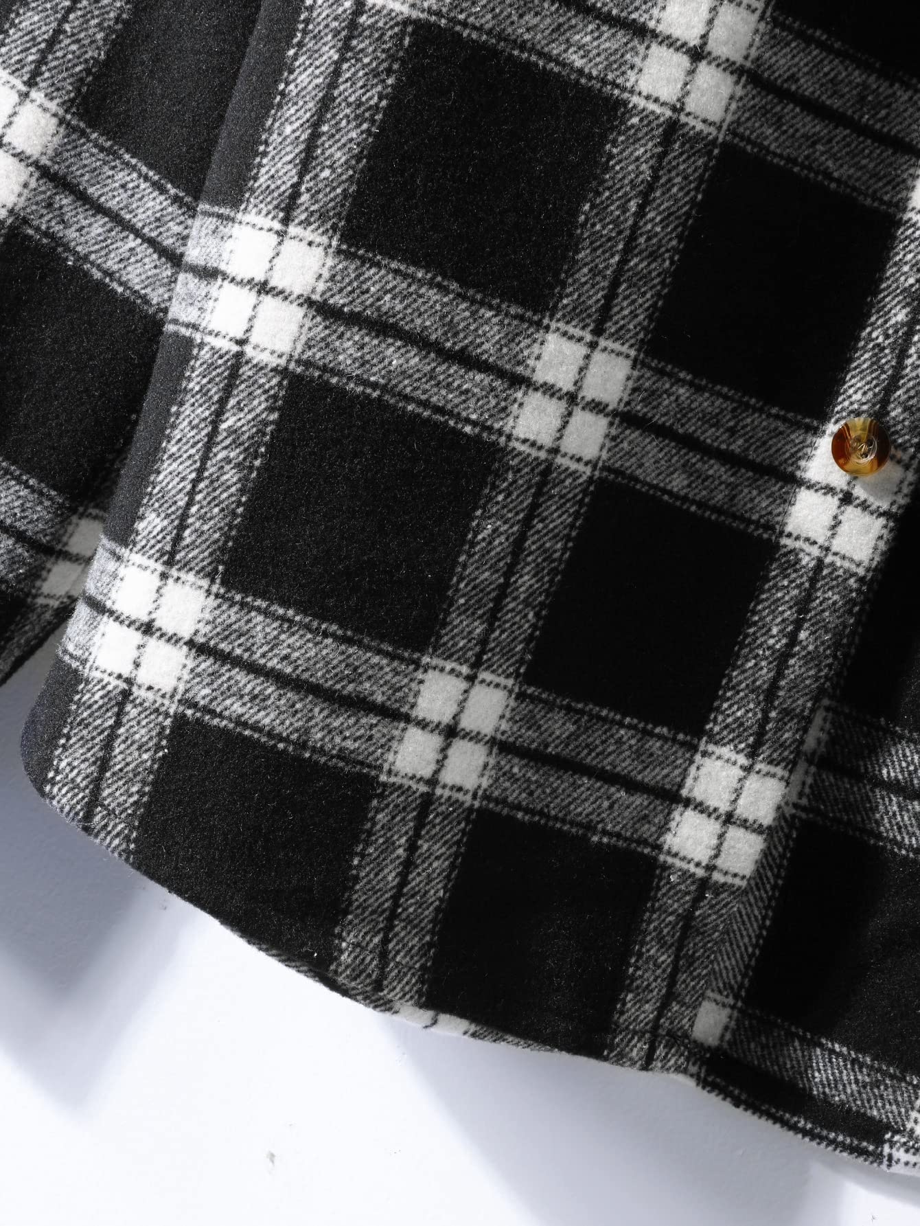 SMARYONG Men's Coat Men Plaid Print Pocket Patched Overcoat Without Hoodie  (Size : L) : Buy Online at Best Price in KSA - Souq is now Amazon.sa:  Fashion