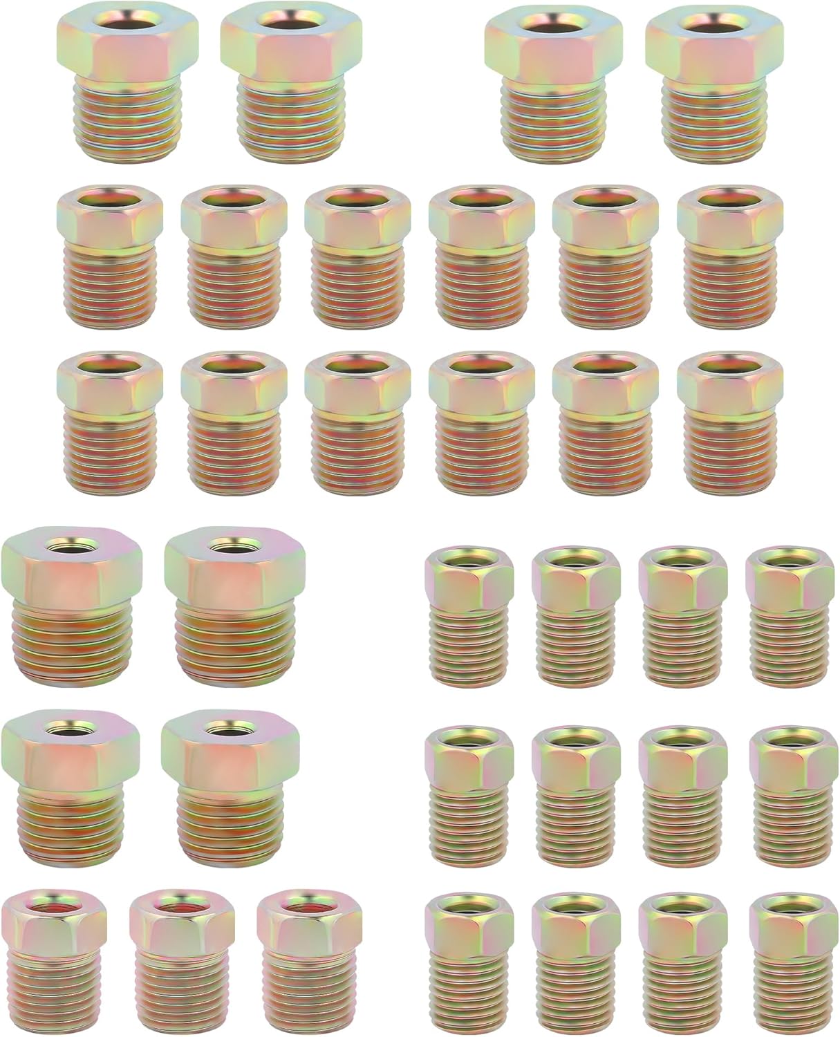 35PCS Brake Line Fittings Assortment,Brake Line Kit for 1/4