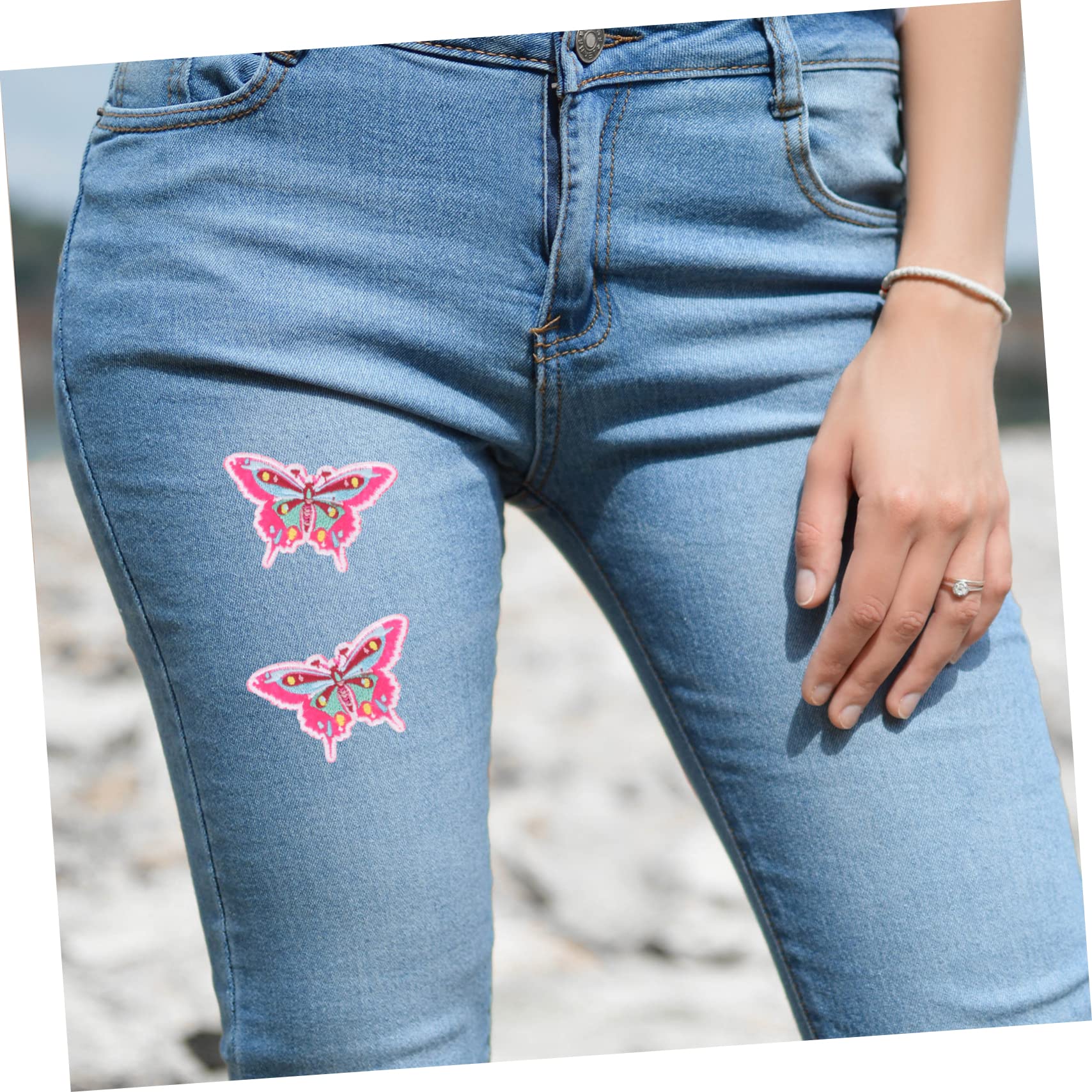Uonlytech Parches De Decorativos Para Ropa De Apliques De Accesorios De Costura Para Manualidades Parches De Planchar Y Coser Para Reparaciones Y Personalización De 20 Piezas*4