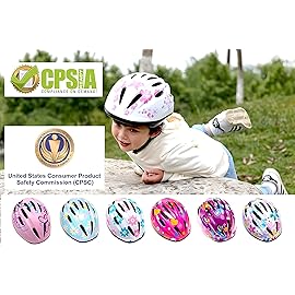 Girl Helmet for Bike,Kids Bike Pink Helmet for Girls Approximately Ages 3-10 Years Adjuastable and Multi-Sport, from Toddler to Kids CPSC Certicated