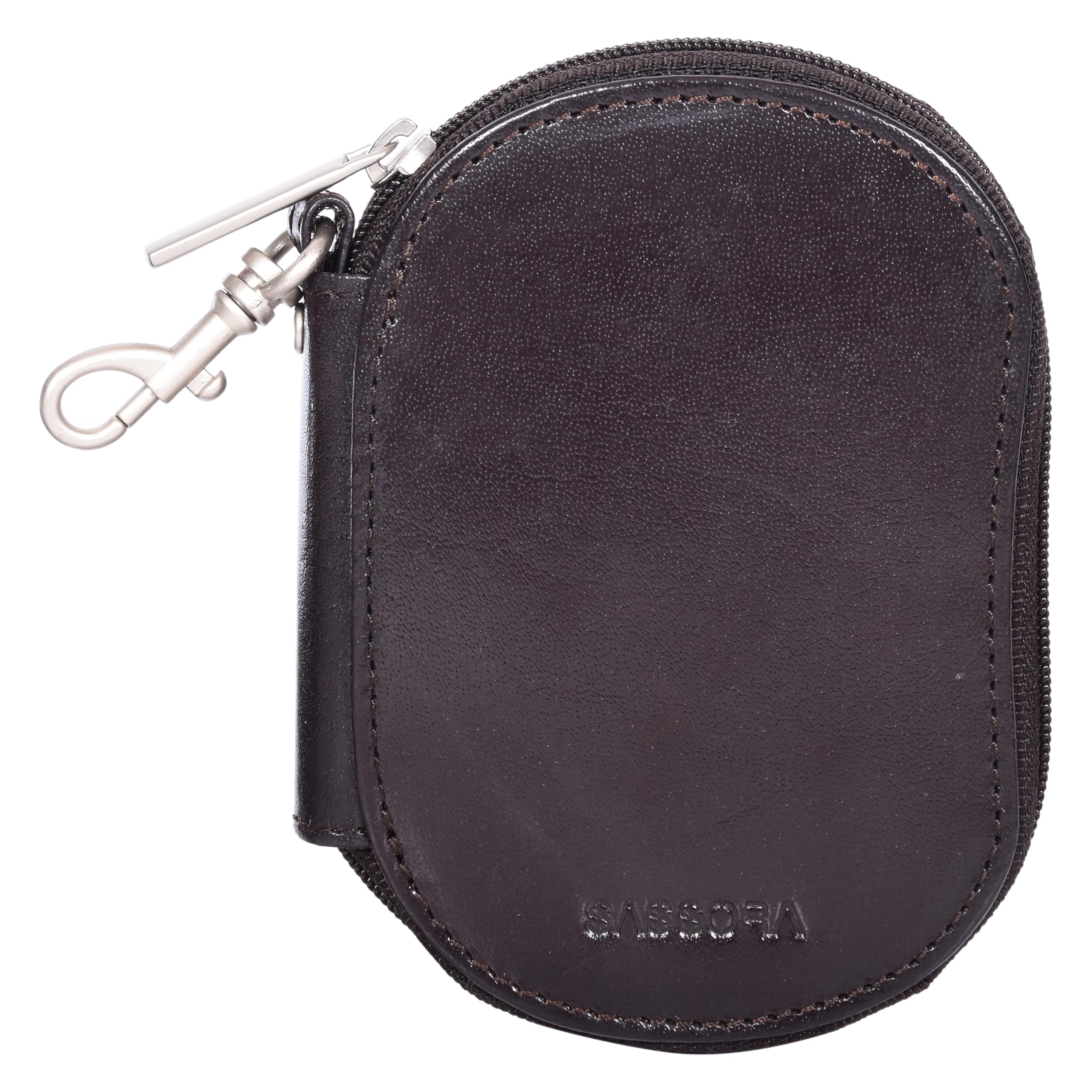sassora Premium Genuine Leather Unisex Oval Shape Multi Key Pouch-picture-35