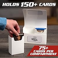 Vista 3 de Monster Protectors Juego de 2 cajas magnéticas de doble baraja - Cada caja tiene capacidad para 2 cubiertas completas con funda TCG (150 cartas)