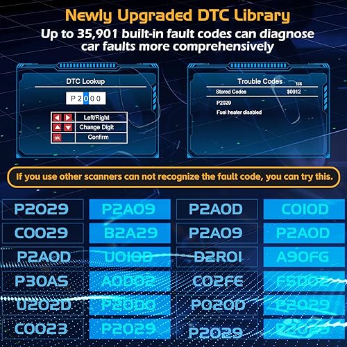 Miniatura 4 de ZMOON ZM201 - Herramienta de diagnóstico profesional OBD2, lector de código de motor de verificación mejorado con herramientas de diagnóstico de