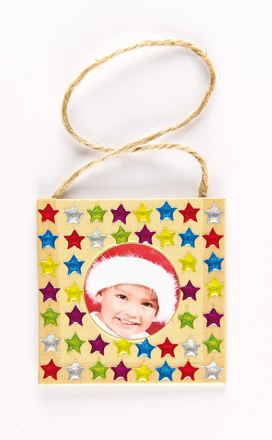 Baker Ross ET303 Crystal Glitter Stick On Stars - Pack of 280, for Card Craft, Scrapbook Stickers and Arts and Crafts for Kids