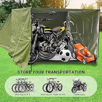 ※ 送料無料（離島を除く）無地　アウトレット　新品　幅1200x高900 Amazon.co.jp: Eijooahz-ZJ バイクシェルター 取り外し可能な