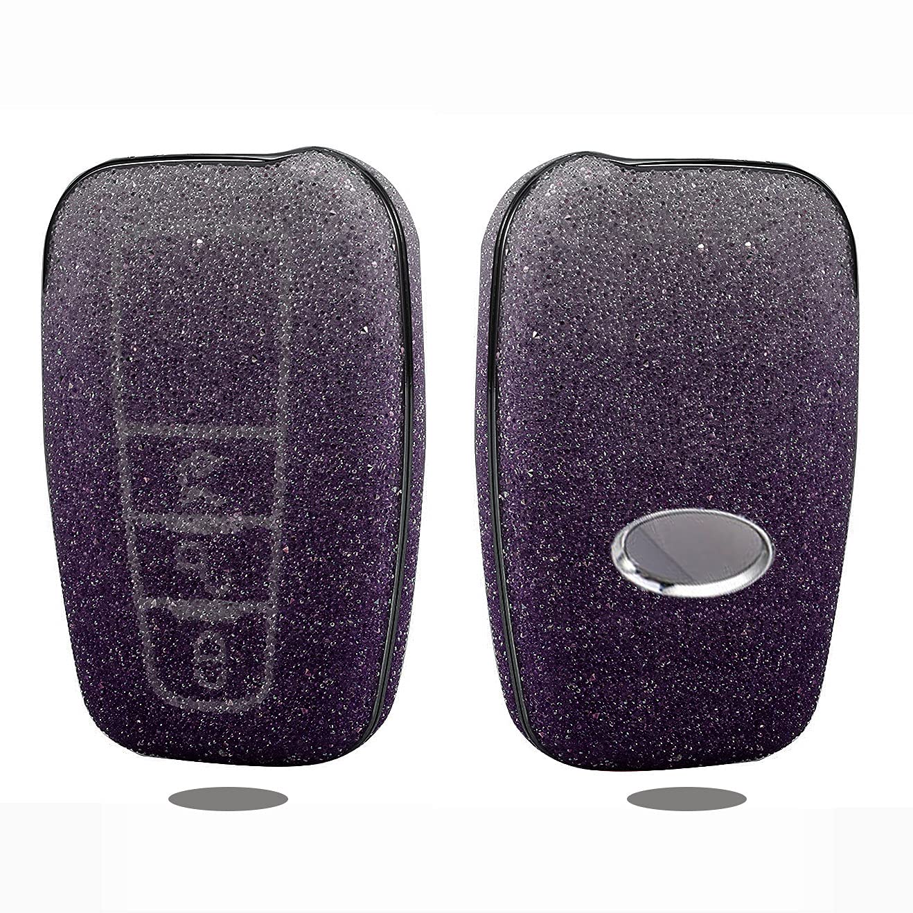 HIBEYO Custodia In Pelle Per Chiave Auto: Adatta Per Toyota Camry, Corolla, RAV4, C-HR, Prius E Molti Altri. Colore Rosa, Protezione 360° Con Portachiavi.