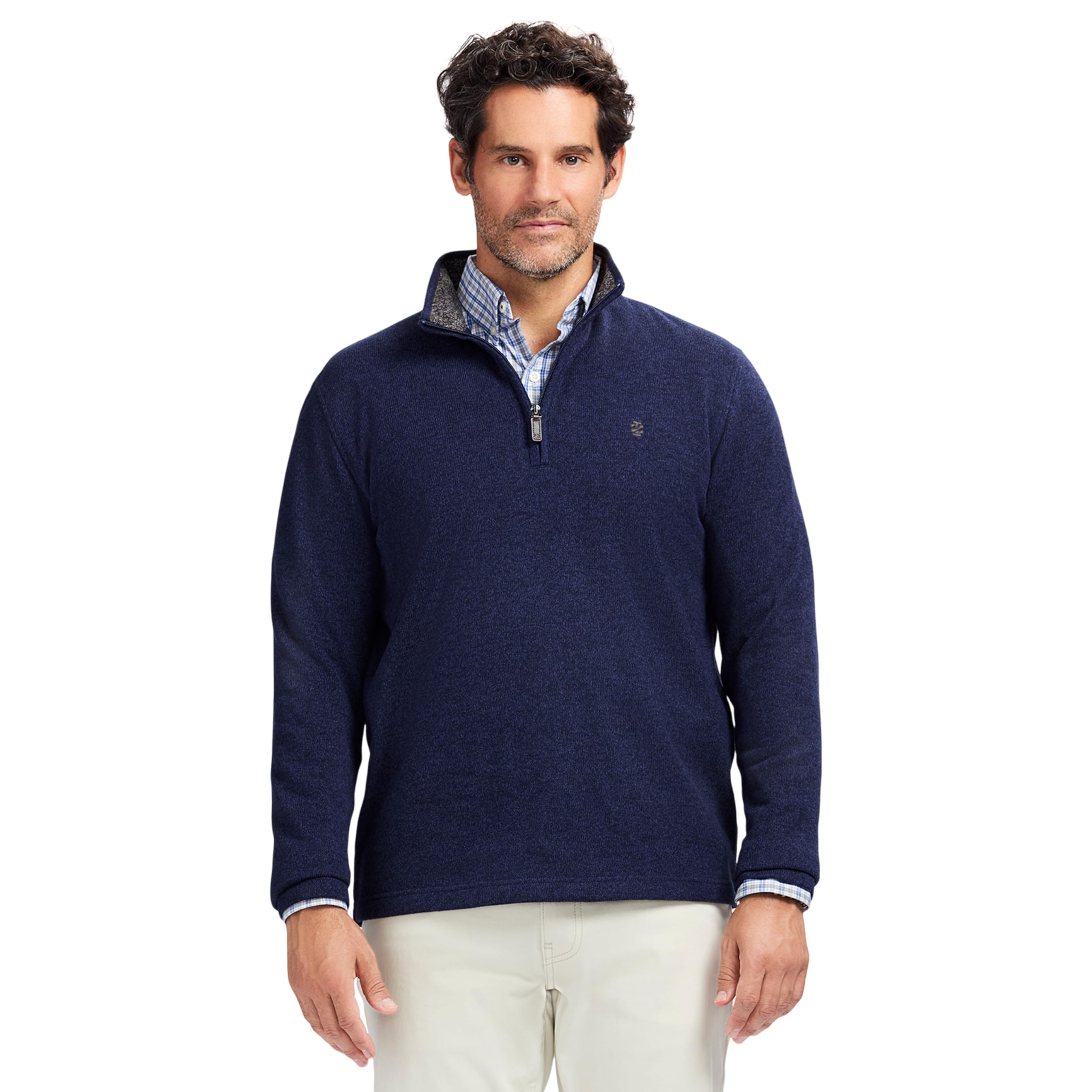 IZOD Men's Thermosoft Quarter Zip Sweater Fleece Pullover