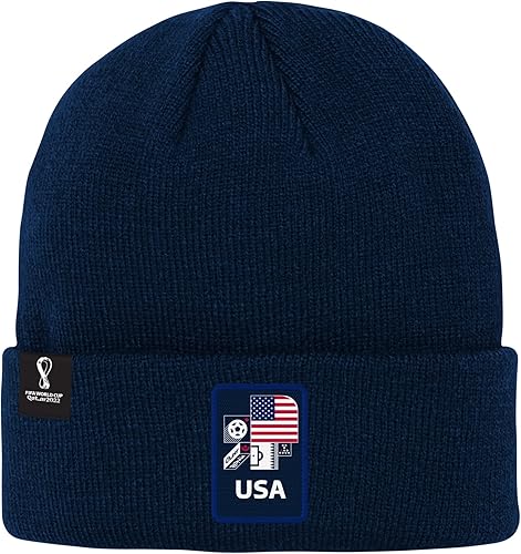 Outerstuff Gorro de punto acanalado para hombre de la Copa Mundial de la FIFA
