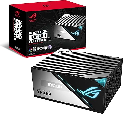 ASUS ROG Thor Platinum II - Fuente de alimentación totalmente modular de 1000 W 1000 W 80 Platino certificado Lambda A disipadores de calor ROG disponible en Yaxa Colombia