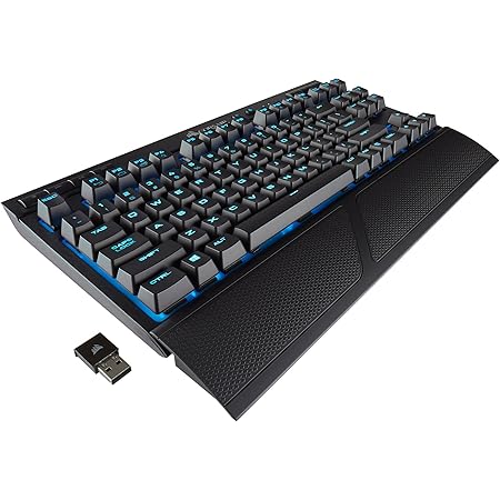 Corsair K63 Wireless Special Edition Mechanical Gaming Keyboard, backlit Ice Blue LED, Cherry MX Red - Quiet & Linear