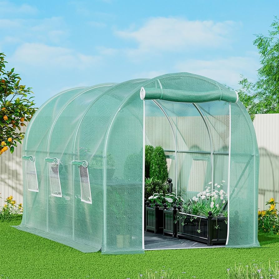 Lambu Large Walk in Greenhouse Tent,Polytunnel Greenhouse ...