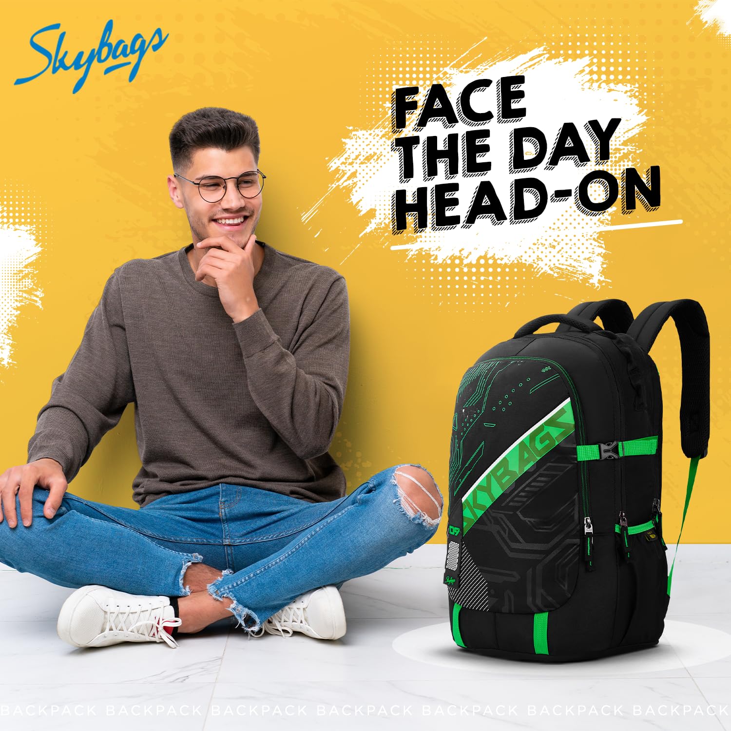 Skybags Vesper Spacious 40L Laptop Backpack (15.6"), 3 Compartments — Amazon image 2