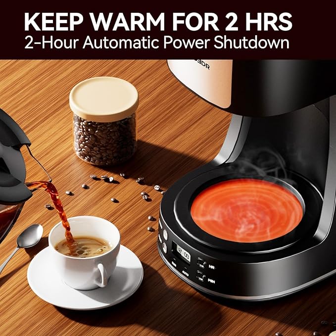 Cafetera de Goteo Programable 12 Tazas con Filtro Reutilizable miniatura 7