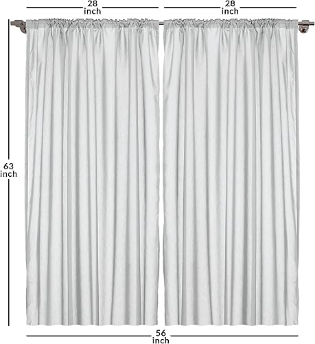 Miniatura 6 de Ambesonne Cortinas de ventana de los años 90, tema de los años 90 con dispositivos de casa de estilo antiguo, zapatos de patinaje, estilo divertido