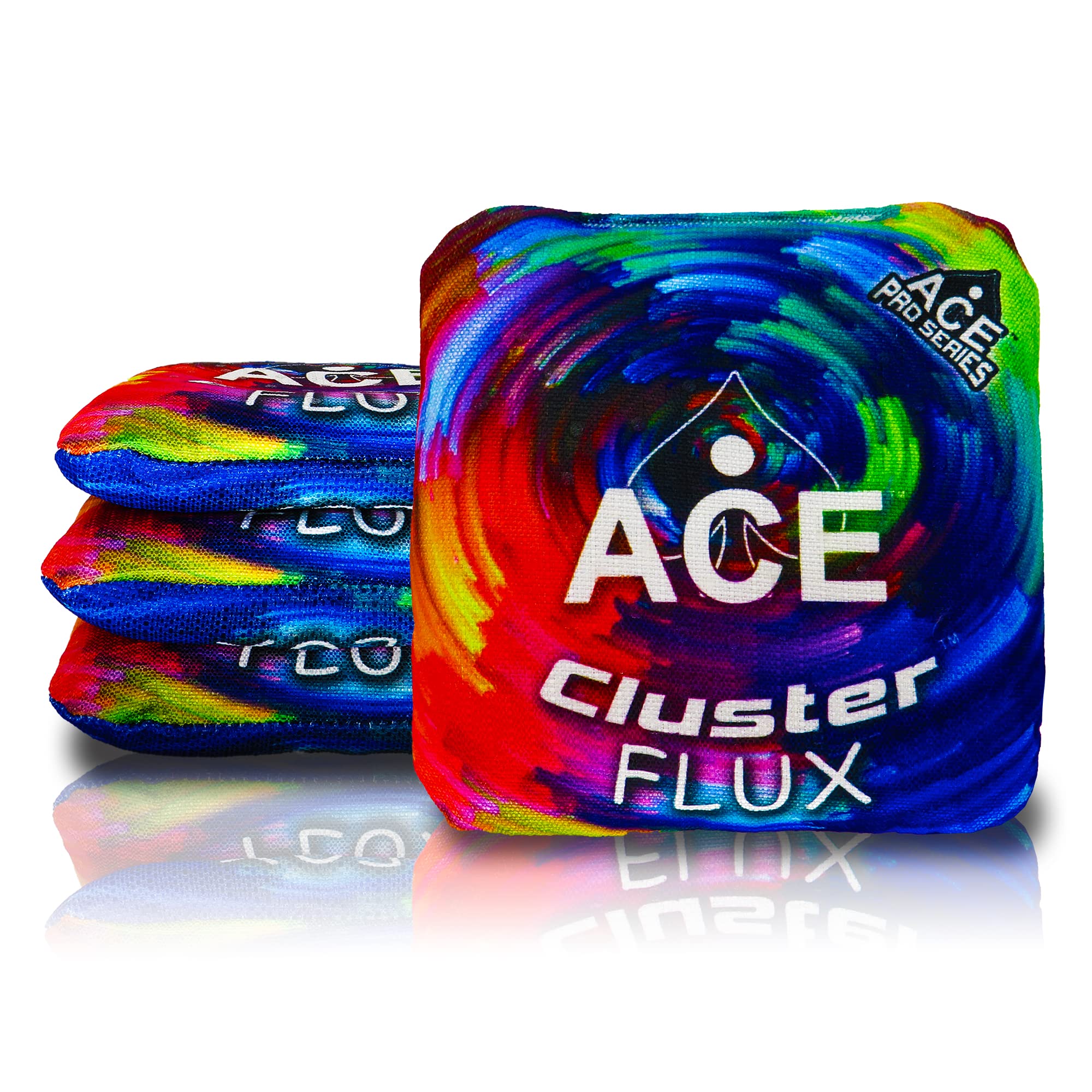 Cluster Flux | ACE Pro Cornhole Bags + PRO Kits | Cluster Pad Technology | Dual Sided Slick Stick All Weather | Optional Bag Break in and Carrying