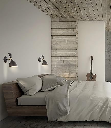 Miniatura 4 de JONATHAN Y JYL9066A Josef - Aplique de pared LED retro de hierro de 7 pulgadas para sala de estar, dormitorio, glamour contemporáneo, negrolatón