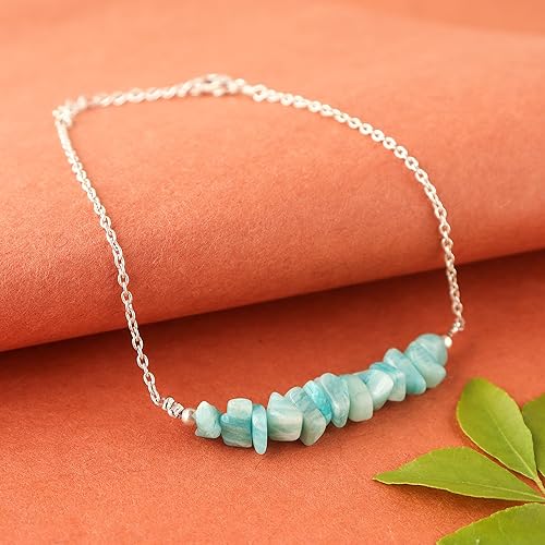 Miniatura 26 de Natural Peridot Chips Gemstone Beads Bracelet, Jewelry for Women, Healing Crystals, Chain 8 inch Stone Weight Approx 6 Carats Stone Size Approx 3 MM