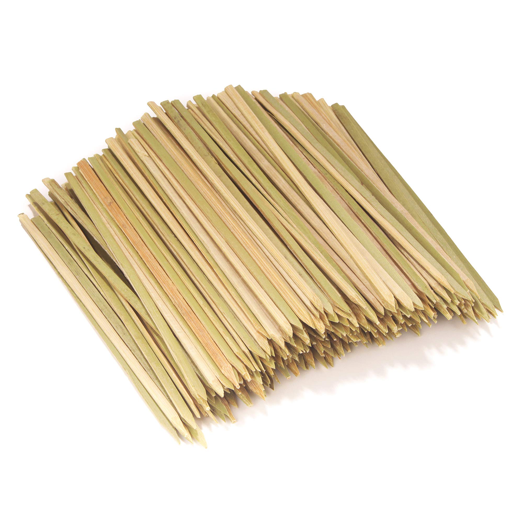 Flat Picks Bamboo Appetizer Garnish Toothpicks - 3.9" - 500pcs