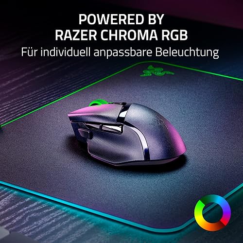 Razer Basilisk V3 Pro - Customizable Wireless Gaming Mouse HyperScroll Tilt Wheel (Focus Pro 30K Optical Sensor, 13-Zone Chroma Lighting, 10+1 Programmable Buttons) Black - 9