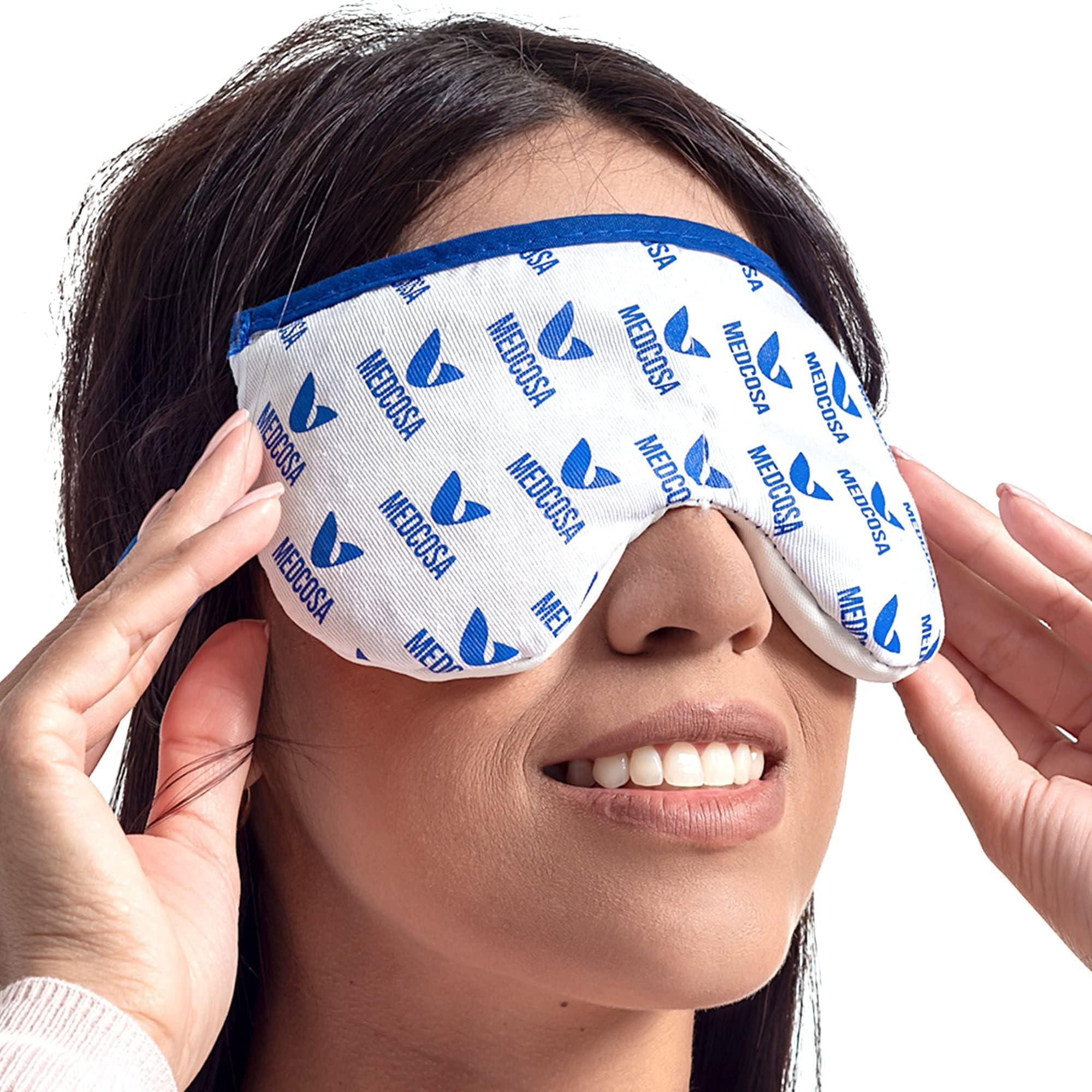 Medcosa Eye Mask for Dry Eyes | Warm Eye Compress | Natural Heat Eye Mask for Styes, Blepharitis, Tired Eyes & More
