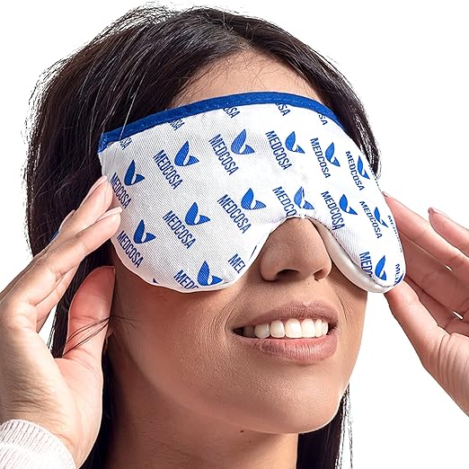 Medcosa - Antifaz de calor reutilizable que alivia de forma natural las molestias de los ojos secos o cansados, los orzuelos, la blefaritis y mucho más