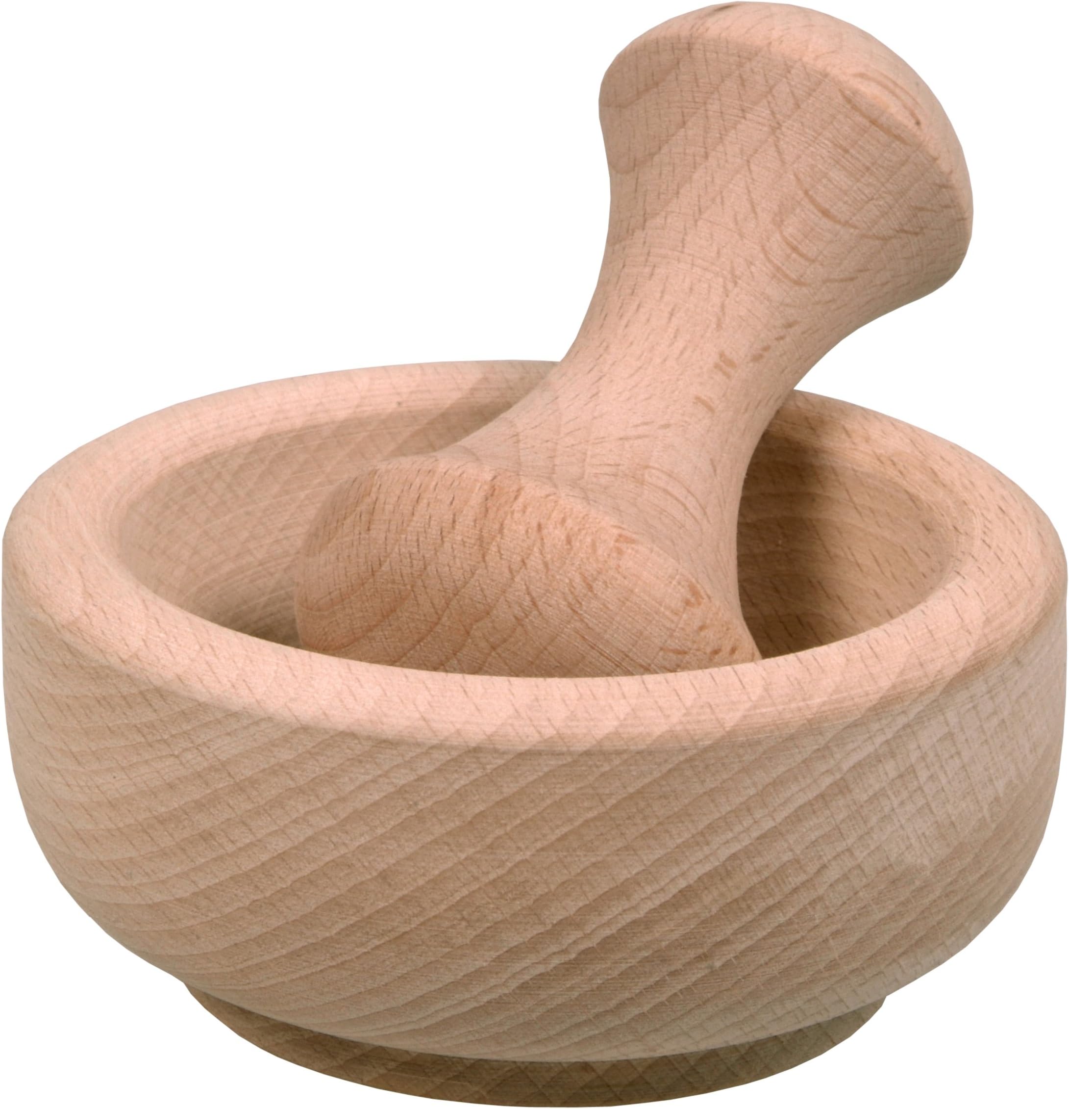 Hofmeister Holzwaren Pestle and Shallow Mortar [Beechwood]