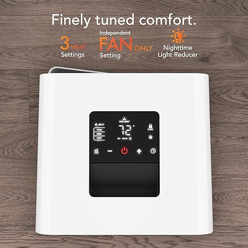 Miniatura 6 de Vornado Velocity CUBE 5S - Calentador de espacio para toda la habitación con base giratoria, uso en interiores, circulación de calor vórtice,